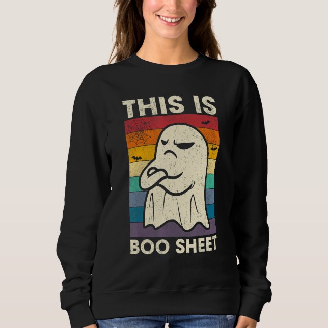 This is Boo Sheet Ghost Retro Halloween Costume Me T Shirt (Framsida)