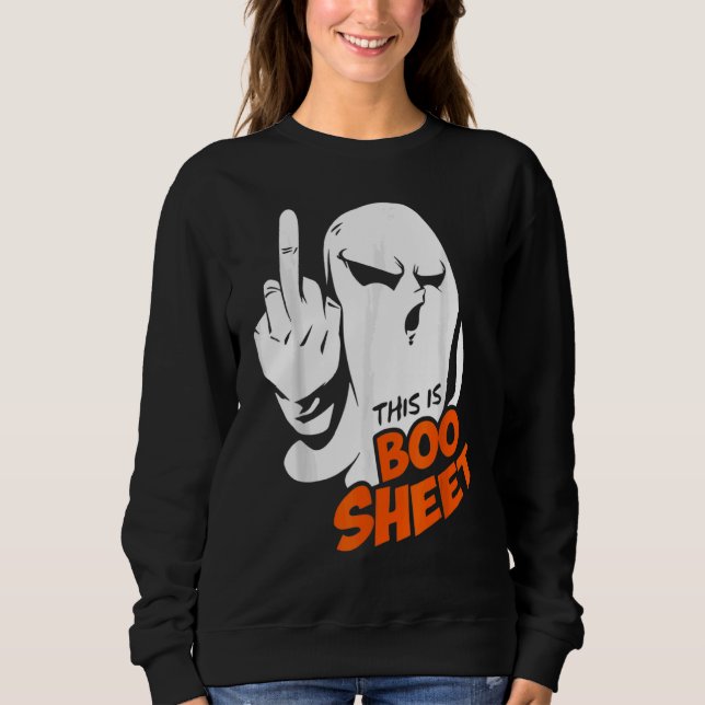 This Is Boo Sheet Ghost Retro Halloween Costume Me T Shirt (Framsida)