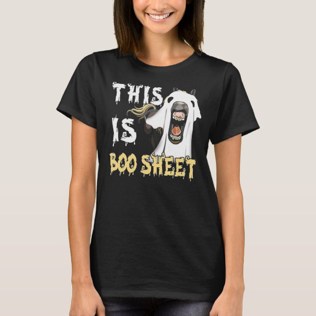 This Is Boo Sheet Horse T Shirt (Framsida)