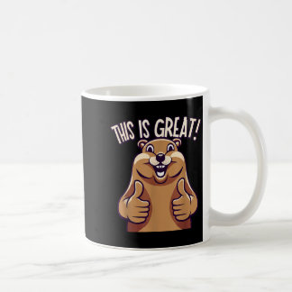 This Is Great! - Groundhog - Funny - Cute - Animal Kaffemugg