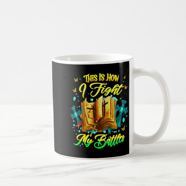This Is How I Fight My Battles Inspirerande Chris Kaffemugg (Höger)