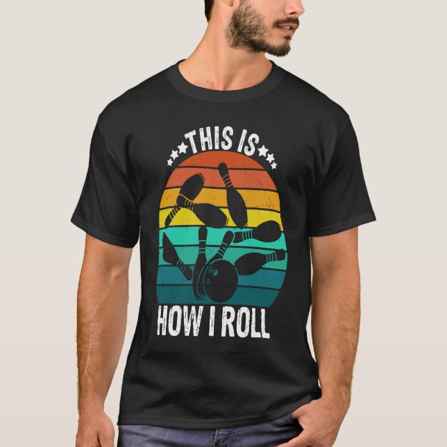 This Is How I Roll Helicopter Transportation Pilot T Shirt (Framsida)