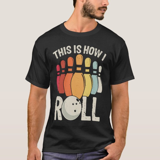 This Is How I Roll Helicopter Transportation Pilot T Shirt (Framsida)