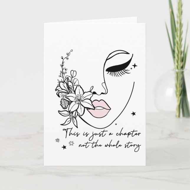 This is Just a Chapter Positive Quote  Kort (Framsida)