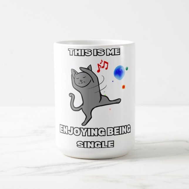 This Is Me Enjoying Being Single Kaffemugg (Center)