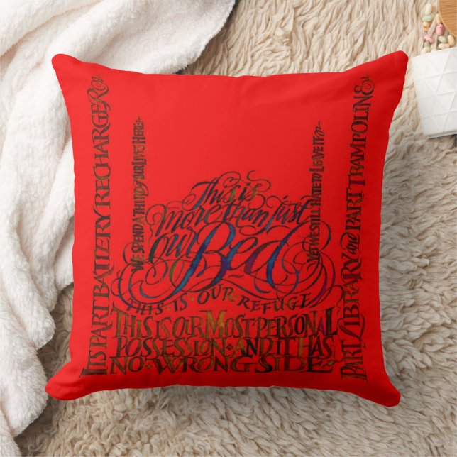 This Is More Than Just Our Bed Quote Throw Pillow Kudde (Filt)