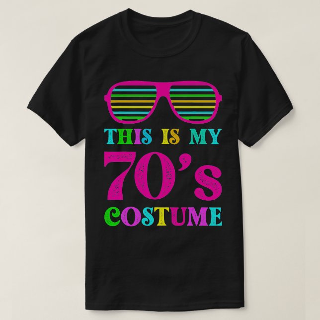 This Is My 70s Costume Funny Halloween 1970s 70's  T Shirt (Design framsida)