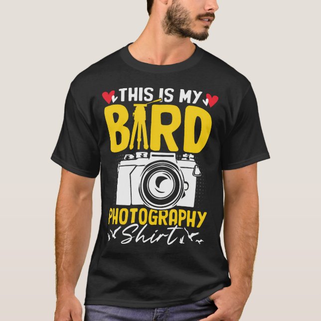 This Is My Bird Photography Funny Snapshot Camera  T Shirt (Framsida)
