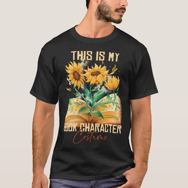 This Is My Book Character Costume  Reading Quote   T Shirt (Framsida)