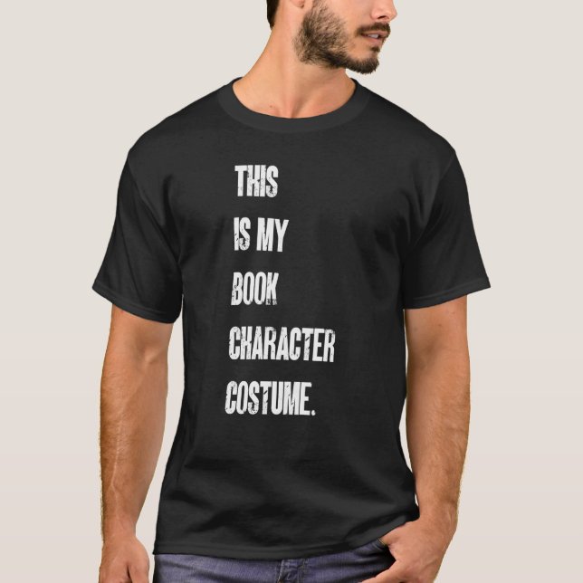 This Is My Book Character Costume Reading Reader B T Shirt (Framsida)