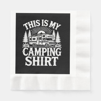 This Is My Camping Funny Camper Pappersservett