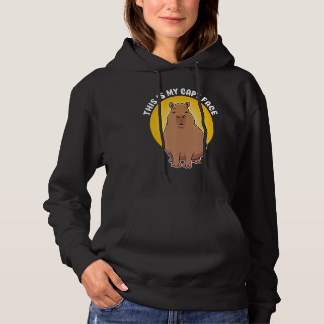 This is my Capy face Quote  Animal Cute Capybara T Shirt (Framsida)