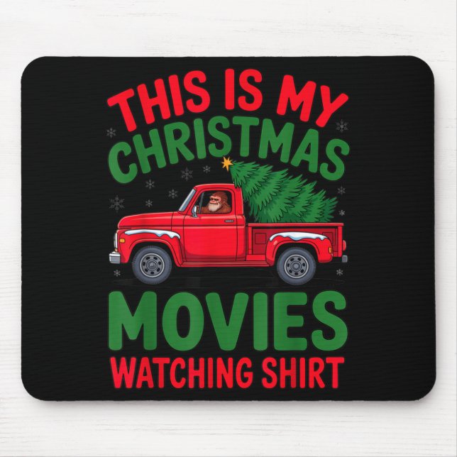 This Is My Christmas Movie Watching Shirt Bigfoot  Musmatta (Framsidan)