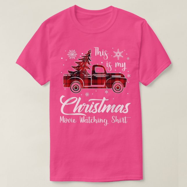 This Is My Christmas Movie Watching Shirt Tree Tru T Shirt (Design framsida)
