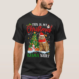 This Is My Christmas Pajama British Longhair Cat T Shirt