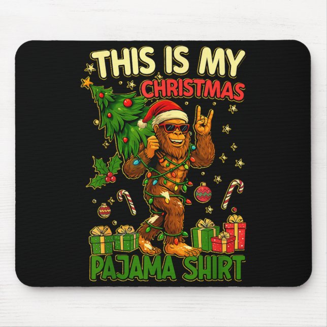 This Is My Christmas Pajama Funny Big Foot Xmas Tr Musmatta (Framsidan)