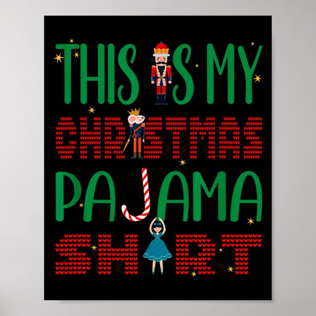 This Is My Christmas Pajama Funny Family Matching  Poster (Framsidan)