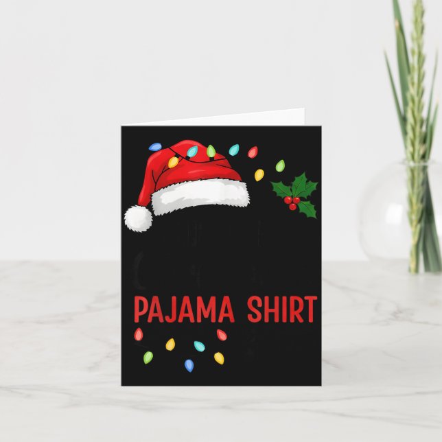 This Is My Christmas Pajama Funny Xmas  Kort (Framsida)