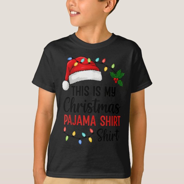 This Is My Christmas Pajama Funny Xmas  T Shirt (Framsida)