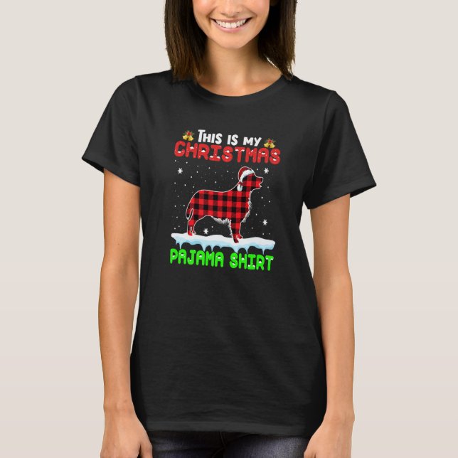 This Is My Christmas Pajama  Golden Retriever Dog T Shirt (Framsida)