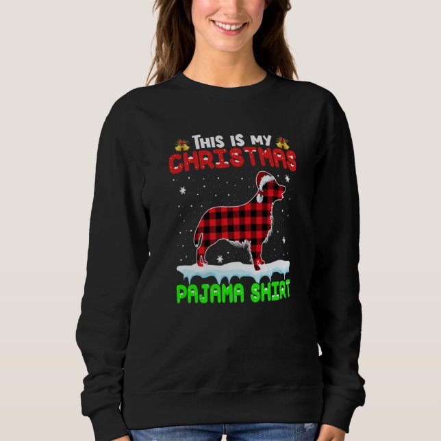 This Is My Christmas Pajama  Golden Retriever Dog T Shirt (Framsida)