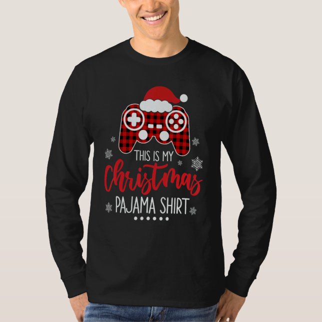This Is My Christmas Pajama  Merry Christmas T Shirt (Framsida)