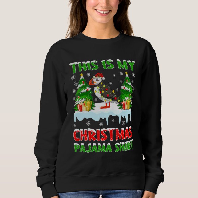 This Is My Christmas Pajama  Puffin Christmas 1 T Shirt (Framsida)