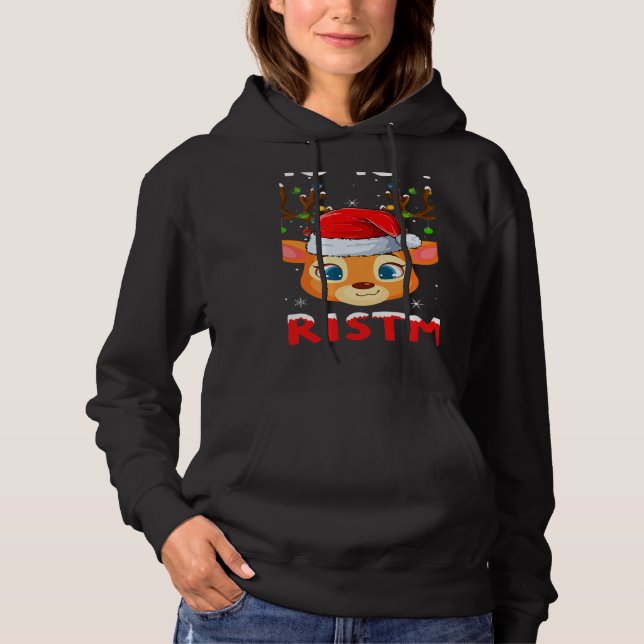 This Is My Christmas Pajama  Santa Reindeer Xmas T Shirt (Framsida)