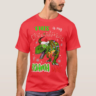 This Is My Christmas Pajama Santa TRe Xmas Light F T Shirt