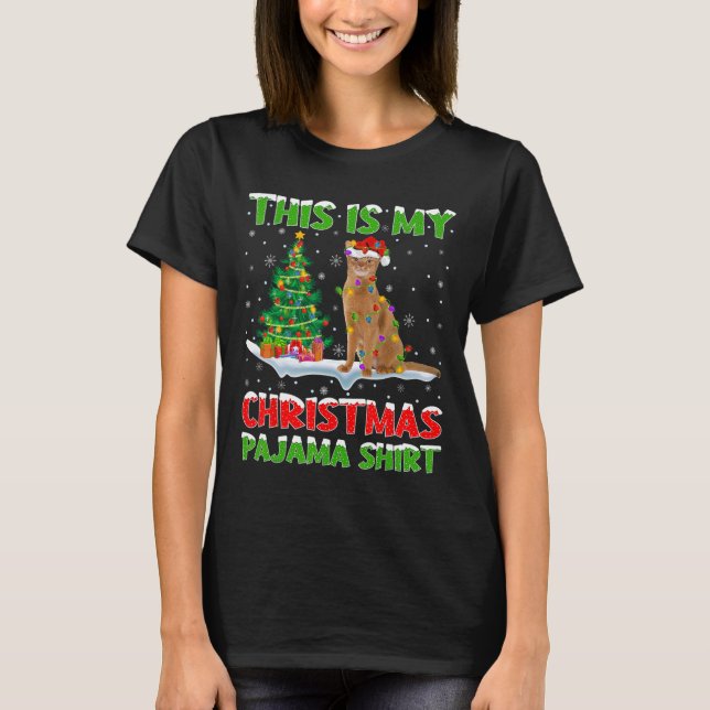 This Is My Christmas Pajama Shirt Christmas  T Shirt (Framsida)
