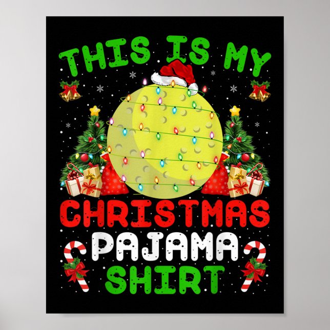 This Is My Christmas Pajama Shirt Field Hockey Chr Poster (Framsidan)
