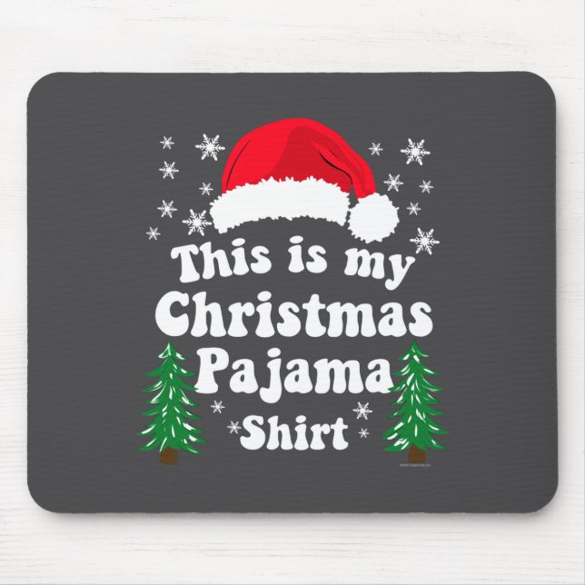 This Is My Christmas Pajama Shirt Funny Retro Matc Musmatta (Framsidan)