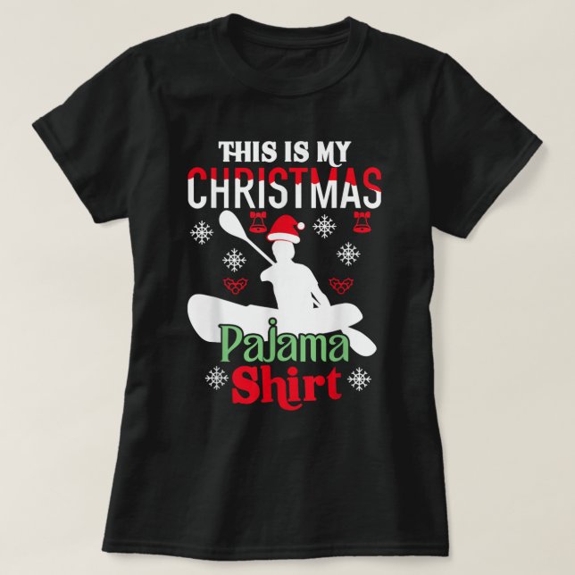 This Is My Christmas Pajama Shirt Funny Xmas Rowin T (Design framsida)