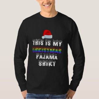 This Is My Christmas Pajama Shirt LGBT Gay T