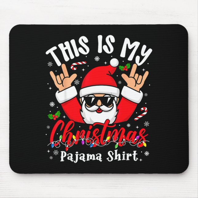This Is My Christmas Pajama Shirt Sungles Santa Ro Musmatta (Framsidan)