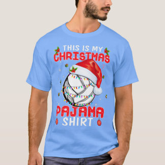 This Is My Christmas Pajama Volleyball Xmas Light T Shirt