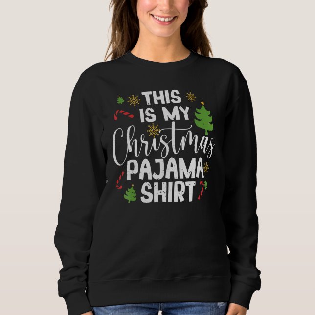 This Is My Christmas Pajama   Xmas Matching Family T Shirt (Framsida)