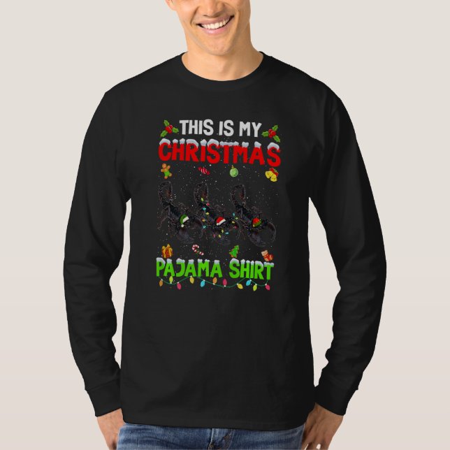 This Is My Christmas Pajama Xmas Scorpion Squad T Shirt (Framsida)