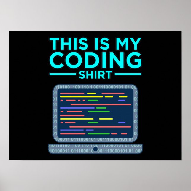 This Is My Coding Computer Programming Programmer Poster (Framsidan)