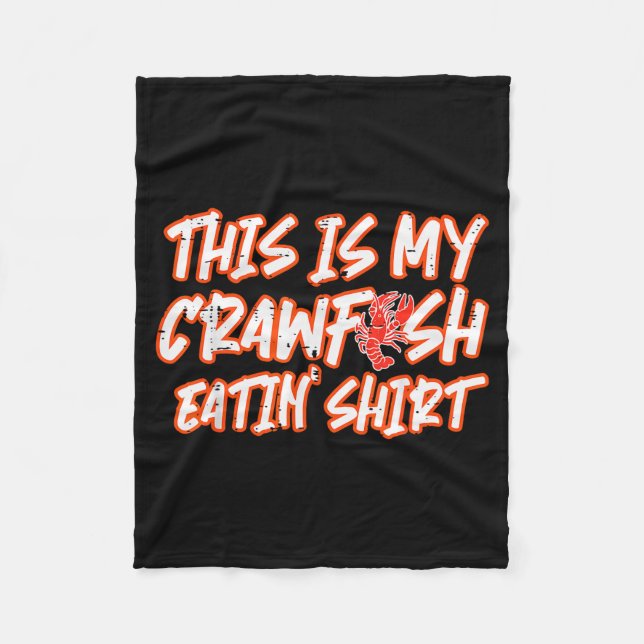 This Is My Crawfish Eatin Shirt Funny Crayfish Men Fleecefilt (Framsidan)
