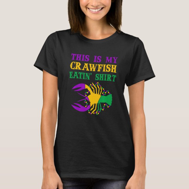 This Is My Crawfish Eating T-Shirt New Orleans Mar (Framsida)