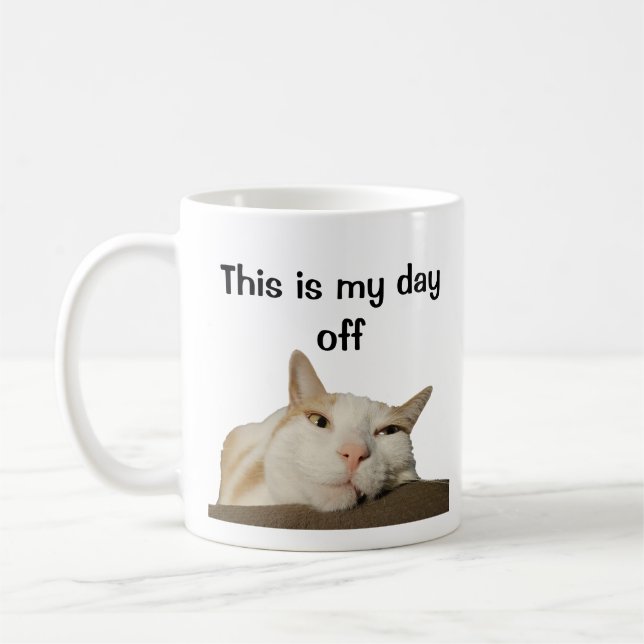 This is My Day Off Cat Kaffemugg (Vänster)