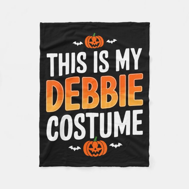 This Is My Debbie Costume Halloween Simple Costume Fleecefilt (Framsidan)