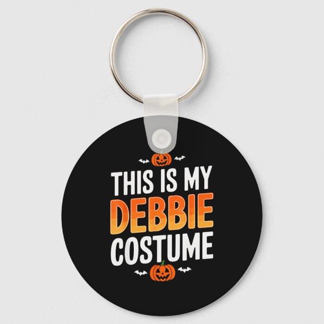 This Is My Debbie Costume Halloween Simple Costume Nyckelring (Framsida)
