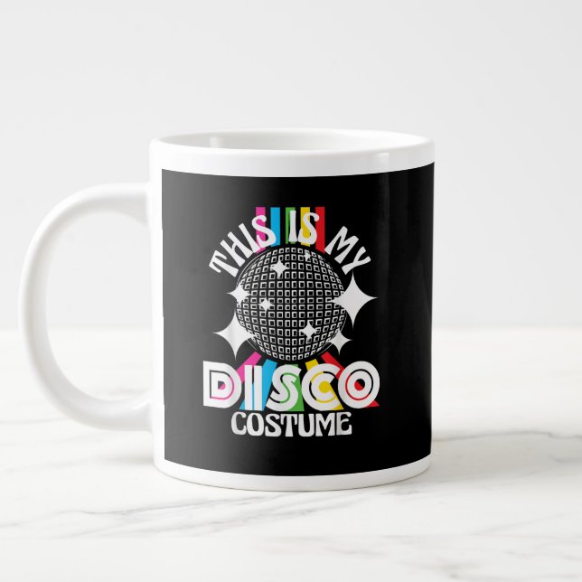 This is My Disco Costume - 1970s Funky Party  Jumbo Mugg (Vänster)