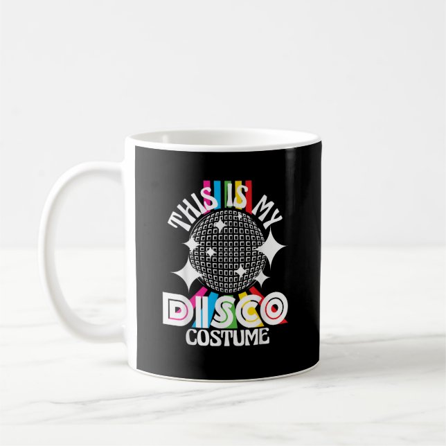 This is My Disco Costume - 1970s Funky Party  Kaffemugg (Vänster)