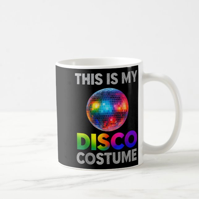 This Is My Disco Costume Ball Graphic 1970s Funky  Kaffemugg (Höger)