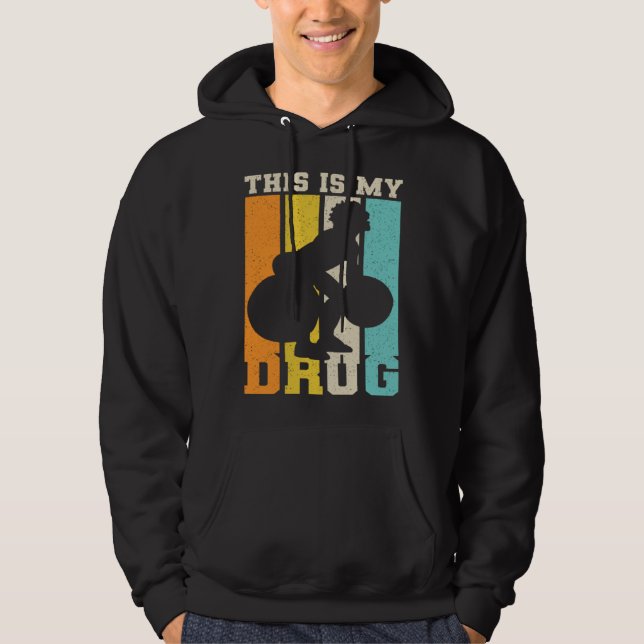 This Is My Drug Powerlifting Powerlifter Hoodie (Framsida)