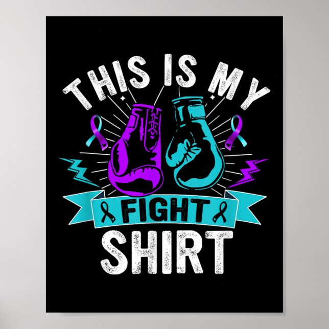 This Is My Figh Suicide Prevention Fighter Strong  Poster (Framsidan)