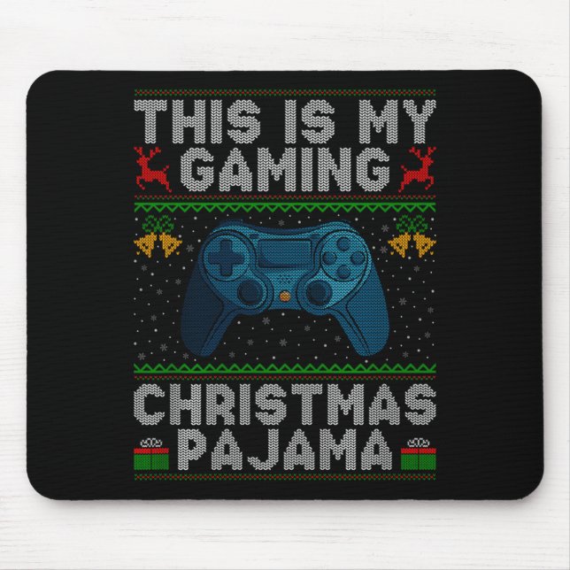 This Is My Gaming Christmas Pajamas Ugly Xmas Swea Musmatta (Framsidan)